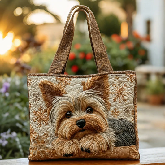Sarah | Yorkshire Terrier Quilted Tote