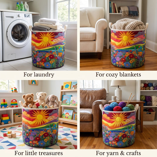 Sunny Joy Laundry Basket