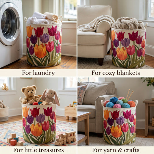 Tulip Joy Laundry Basket