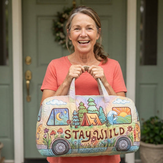 Campvana | Starry Campsite Camper Van Quilted Duffle