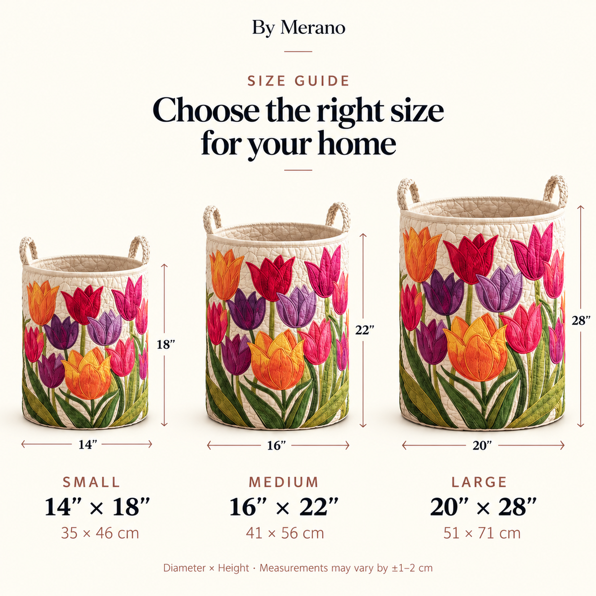 Tulip Joy Laundry Basket