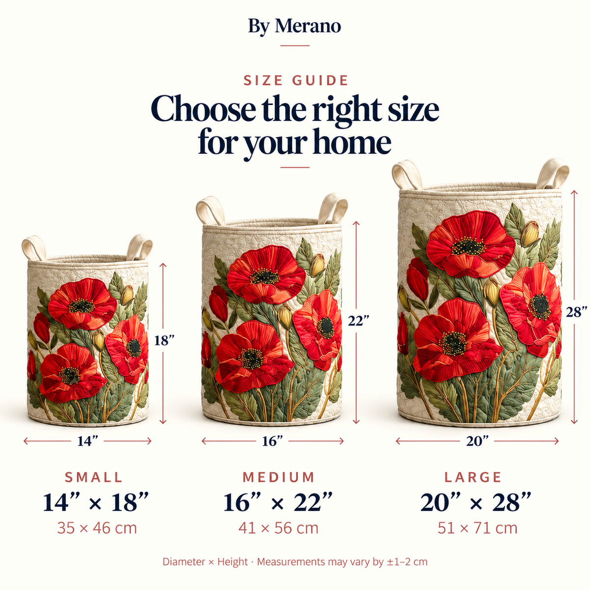 Scarlet Poppy Dream Laundry Basket