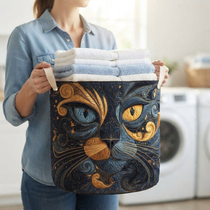 Galaxy Cat Laundry Basket