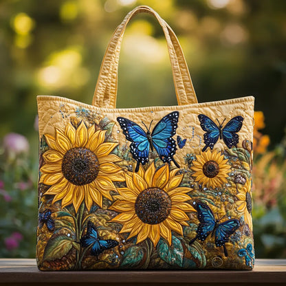 Noelle | Sunflowers & Butterflies Quilted Tote