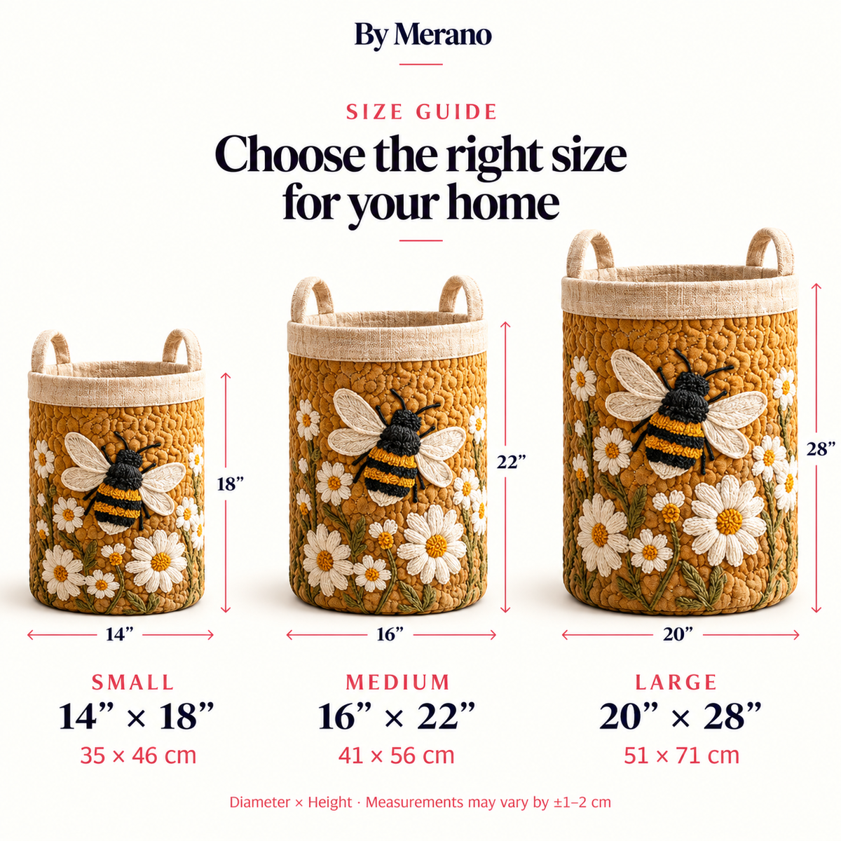 Daisy Bee Laundry Basket