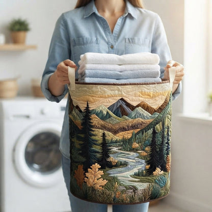 Laundry Basket Forest Stream