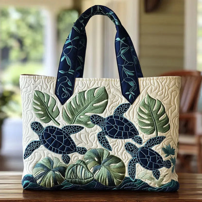 Ophelia | Sea Turtles Quilted Tote