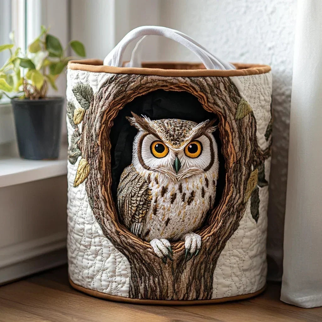 Faye | Quilted Laundry Basket