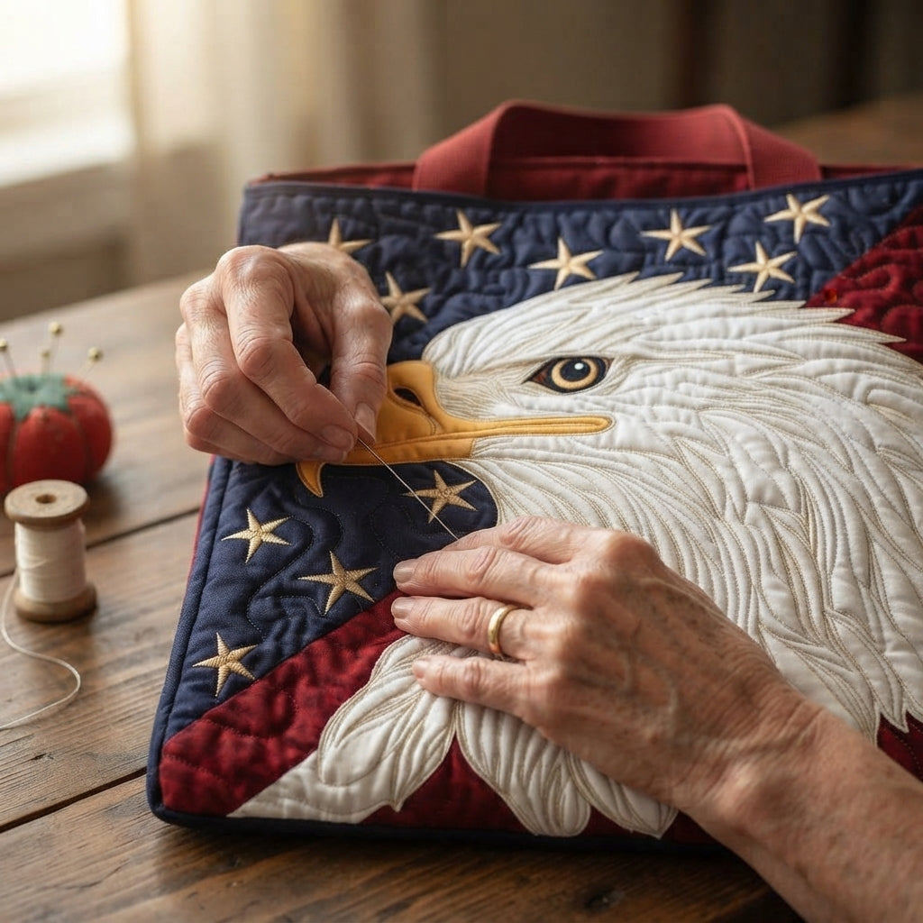 Freedom Eagle | American Eagle Quilted Tote