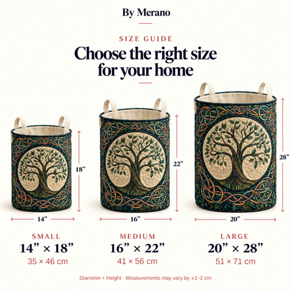 Eternal Roots Laundry Basket