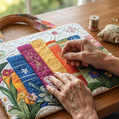 Alondra | Books & Wildflowers Quilted Tote