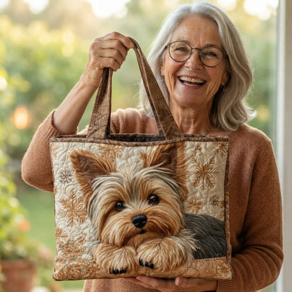 Sarah | Yorkshire Terrier Quilted Tote