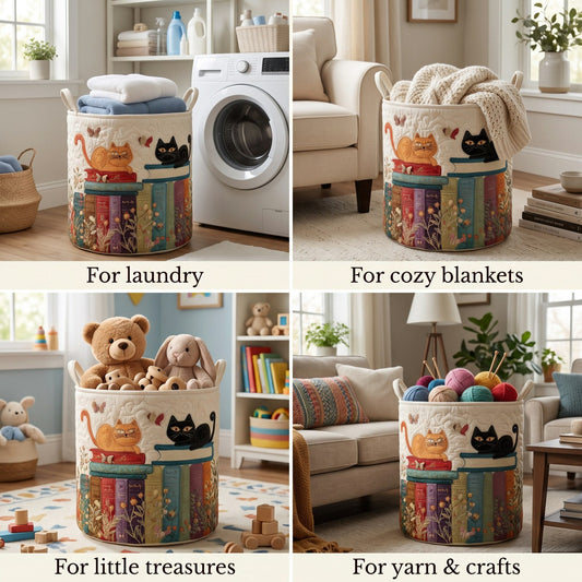 Cat Parade Laundry Basket