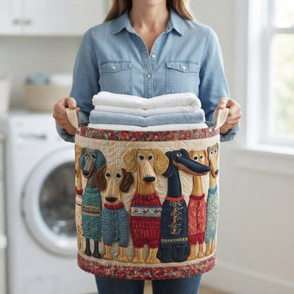 Cheerful Whiskers Laundry Basket