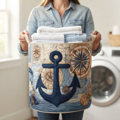 Compass Anchor Laundry Basket