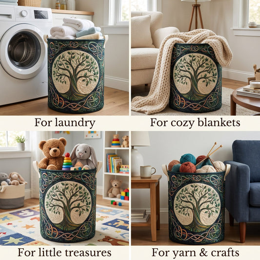 Eternal Roots Laundry Basket
