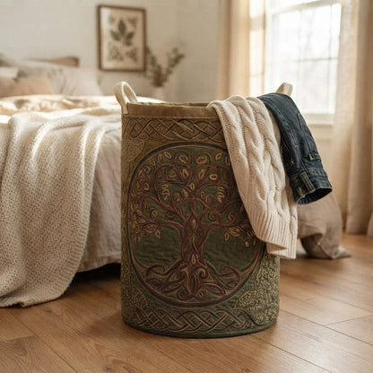 Golden Roots Laundry Basket