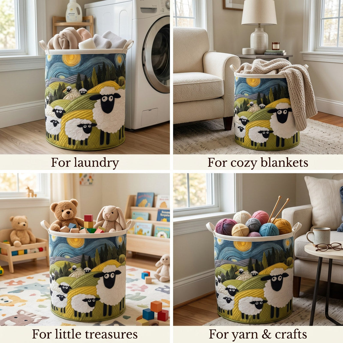 Laundry Basket Lamb Meadow