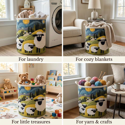 Laundry Basket Lamb Meadow