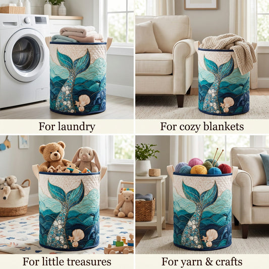 Mystic Stream Laundry Basket