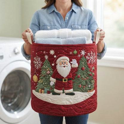 Santa's Joy Laundry Basket