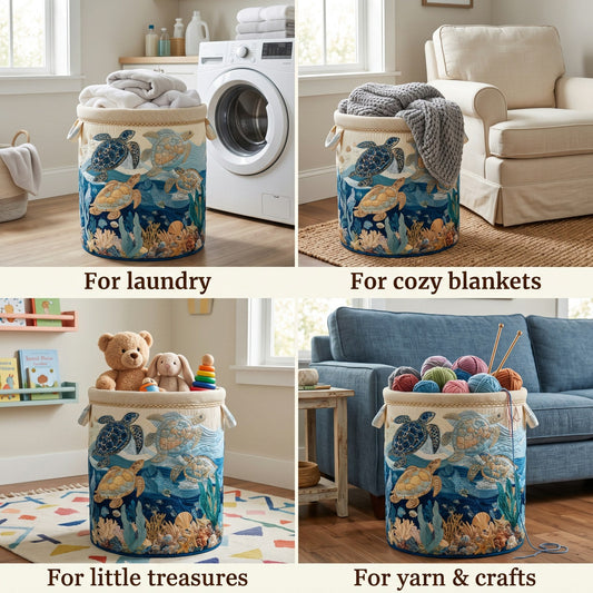 Shell Shine Laundry Basket