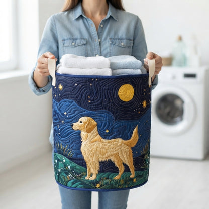 Starry Night Retriever Laundry Basket