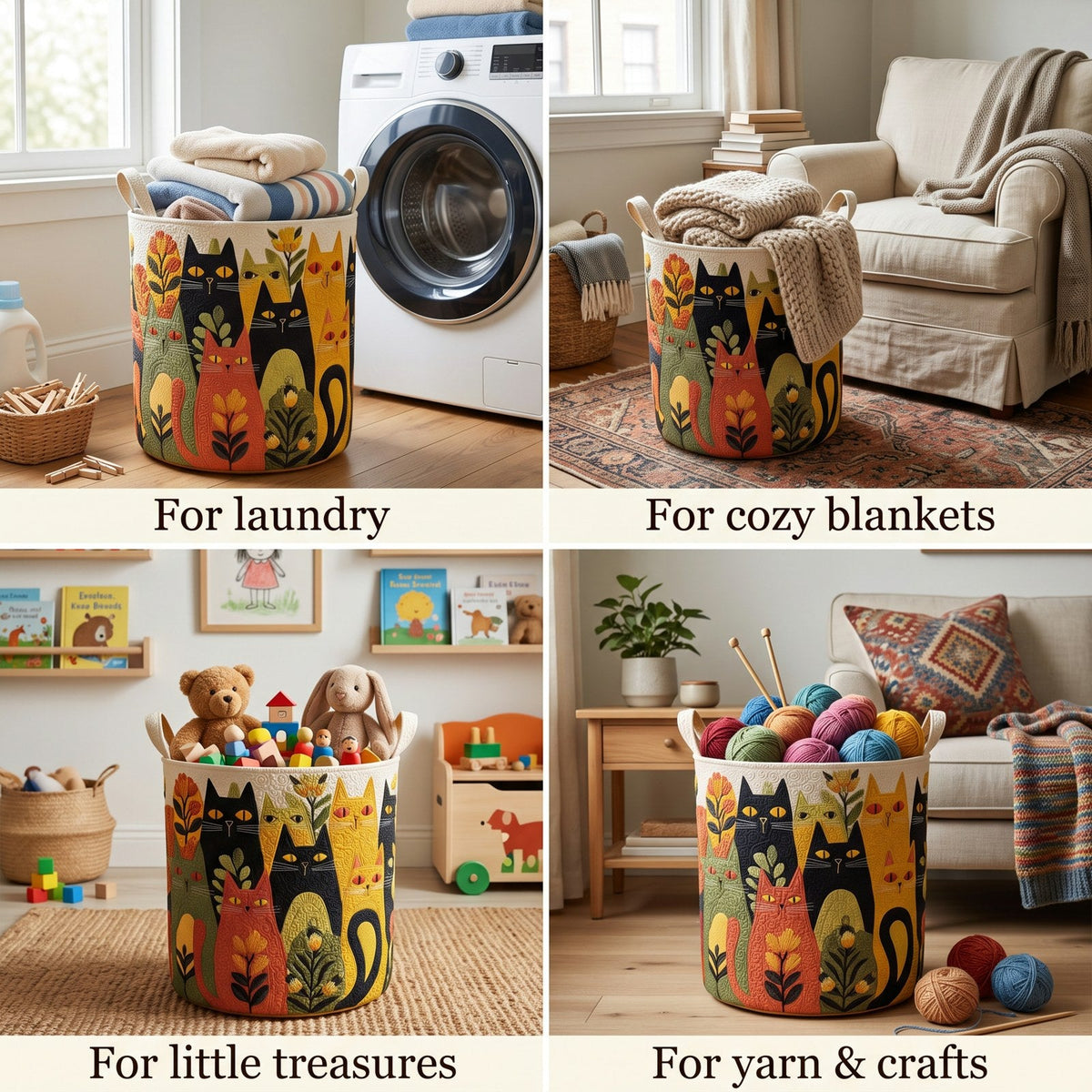 Whisker Corner Laundry Basket