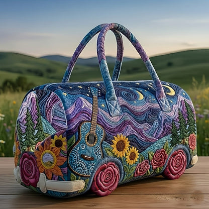Melodyvana | Guitar & Wildflower Camper Van Quilted Duffle