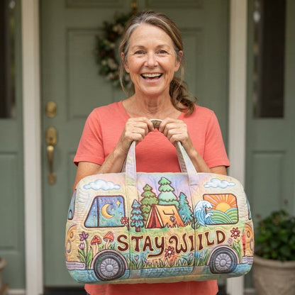 Campvana | Starry Campsite Camper Van Quilted Duffle