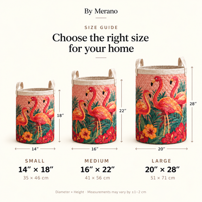 Flamingo Paradise Laundry Basket