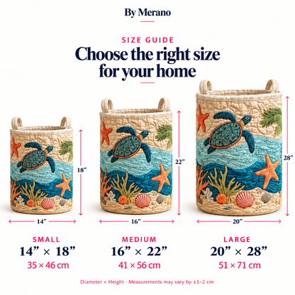 Coastal Harmony Laundry Basket