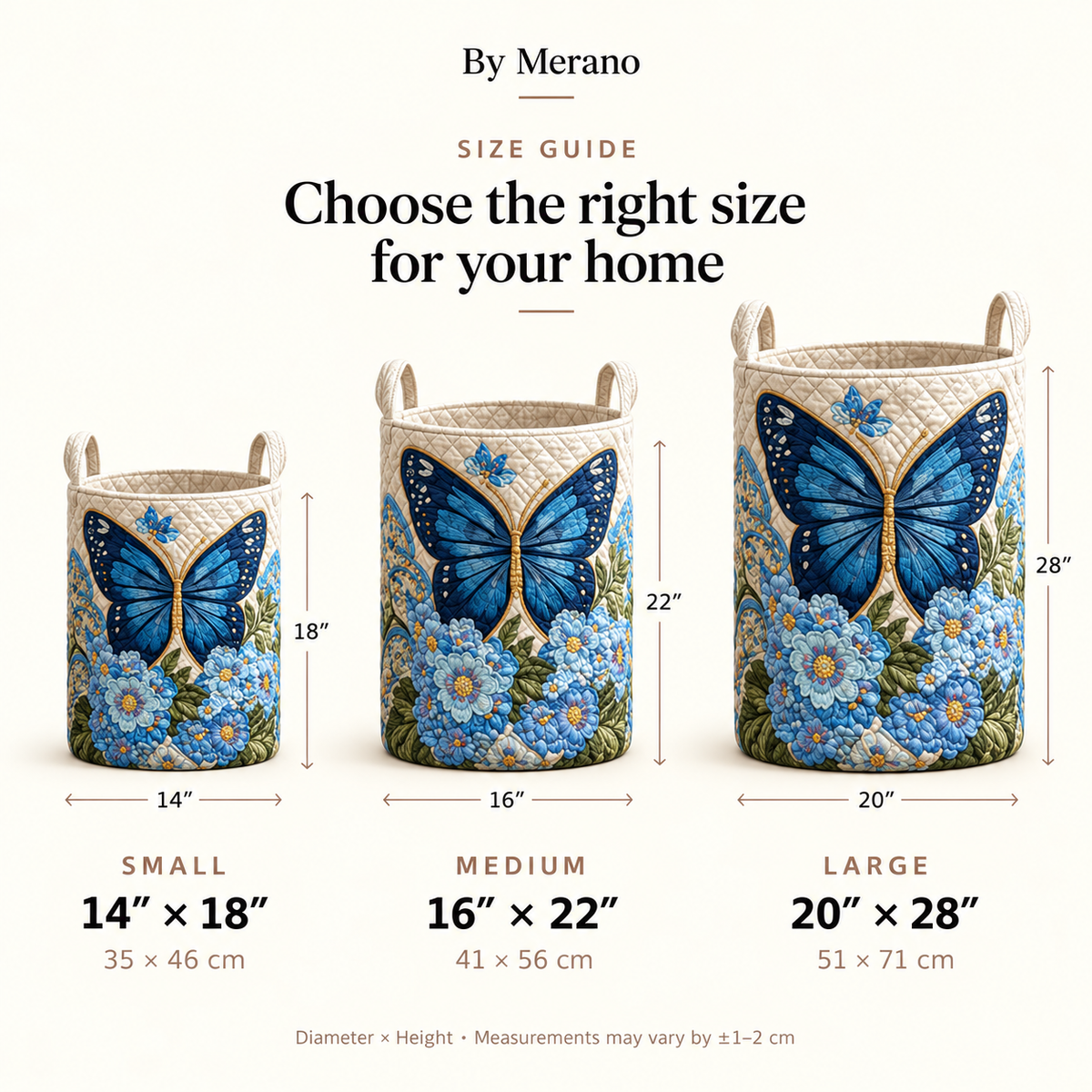 Serene Flutter Laundry Basket
