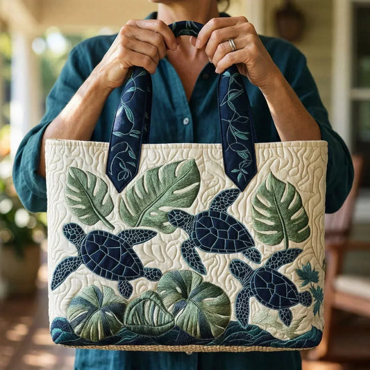 Ophelia | Sea Turtles Quilted Tote
