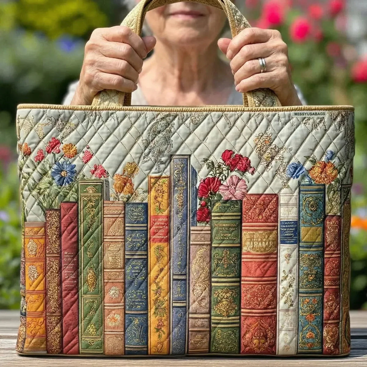 Winona | Library Shelf Quilted Tote