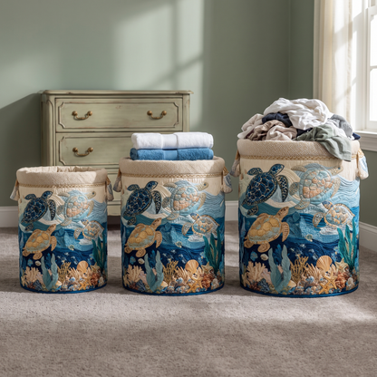 Shell Shine Laundry Basket