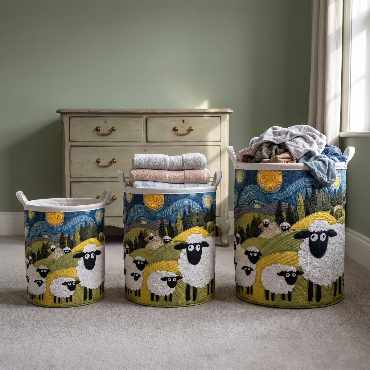 Laundry Basket Lamb Meadow